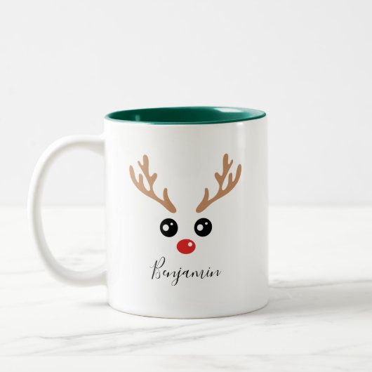 Christmas Reindeer Mug (Gauche)