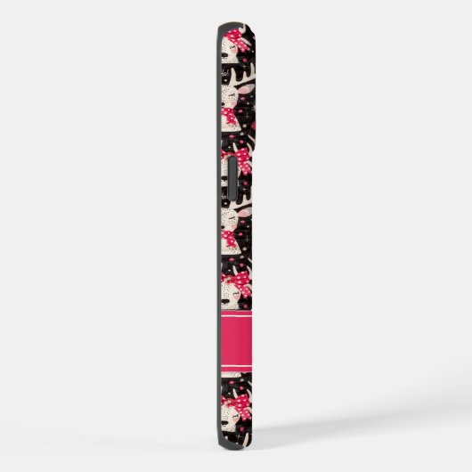 Christmas Reindeer Phone Case | Personalized Name (Côté droit)