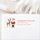 Christmas Reindeer Return Address Labels (Insitu)