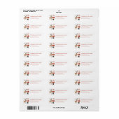 Christmas Reindeer Return Address Labels (Full Sheet)