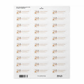 Christmas Reindeer Return Address Labels (Full Sheet)
