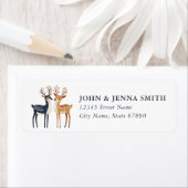 Christmas Reindeer Return Address Labels (Insitu)