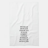 Christmas Reindeer Theme Kitchen Towel Theedoek (Verticaal)