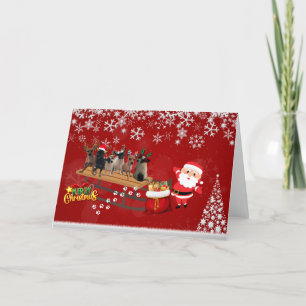 Christmas Rendier Dogs Wenskaart Bedankkaart