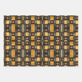 Christmas Retro Vinage Style Inpakpapier Vel