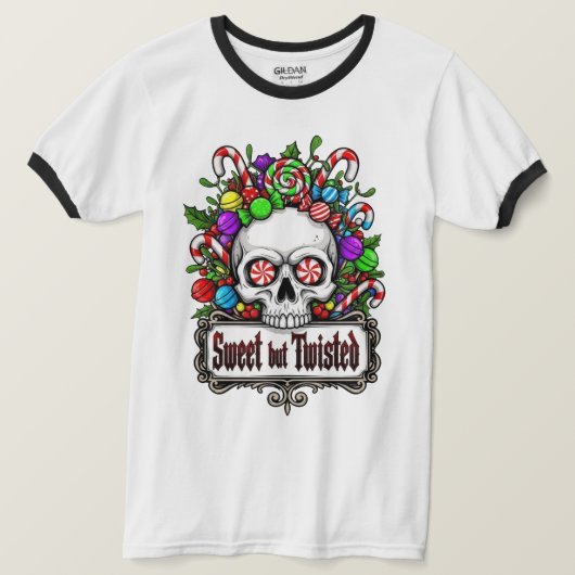 Christmas Ringer T-Shirt (Design voorkant)