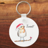 Christmas Robin Sleutelhanger (Voorkant)