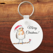 Christmas Robin Sleutelhanger (Voorkant)