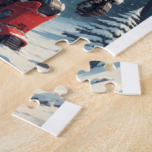 Christmas Robot Legpuzzel (Zijkant)