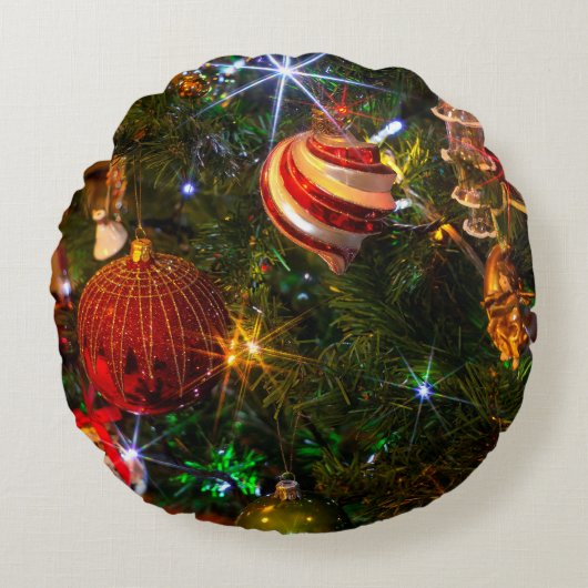Christmas  rond kussen (Voorkant)