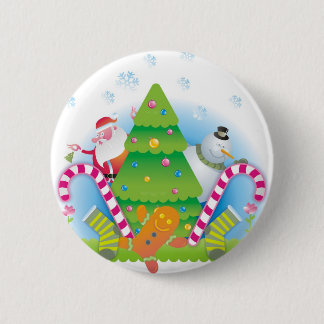 christmas ronde button 5,7 cm