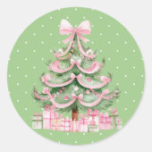 Christmas ronde sticker (Voorkant)