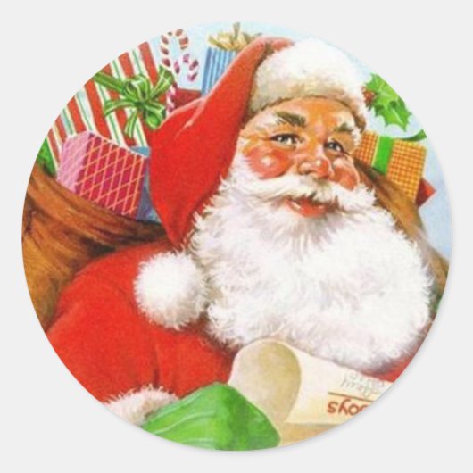 CHRISTMAS RONDE STICKER (Voorkant)