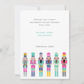 CHRISTMAS ROSE NUTCRACKER PHOTO GREETING CARTE (Dos)