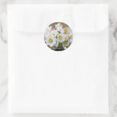 Christmas Rose [Round Seal] Ronde Sticker (Tas)