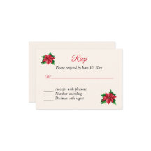 Christmas RSVP Response Kaart