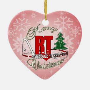 CHRISTMAS RT RADIOLOGISCHE TECHNOLOGISCH KERAMISCH ORNAMENT