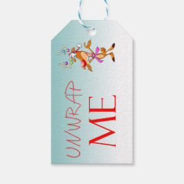 Christmas Rudolf Unwrap Me Gift Label Cadeaulabel