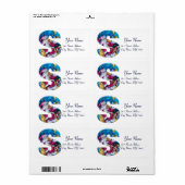 CHRISTMAS S BRIEF / INSPIRED SANTA MONOGRAM ETIKET (Full Sheet)