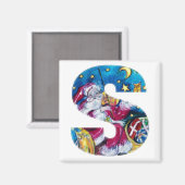 CHRISTMAS S BRIEF / INSPIRED SANTA MONOGRAM MAGNEET (Voorkant / Achterkant)