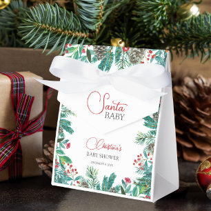 Christmas Santa Baby Genderneutraal Baby shower Bedankdoosjes