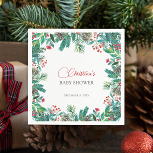 Christmas Santa Baby Genderneutraal Gepersonalisee Servet