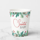 Christmas Santa Baby genderneutraal Papieren Bekers (Achterkant)