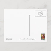 Christmas Santa briefkaart (Achterkant)
