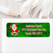 Christmas Santa Claus Green Etiket (Insitu)