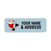  CHRISTMAS SANTA CLAUS  RETURN ADDRESS LABELS (Voorkant)