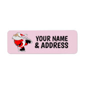  CHRISTMAS SANTA CLAUS  RETURN ADDRESS LABELS (Voorkant)