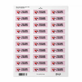  CHRISTMAS SANTA CLAUS  RETURN ADDRESS LABELS (Full Sheet)