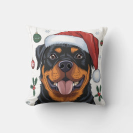 Christmas Santa Dog Rottweiler Sierkussen