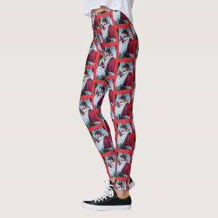CHRISTMAS SANTA MOUSE LEGGINGS