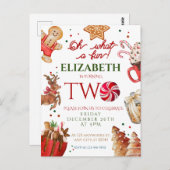 Christmas Santa Reindeer what a fun 2nd Birthday Briefkaart (Voorkant / Achterkant)