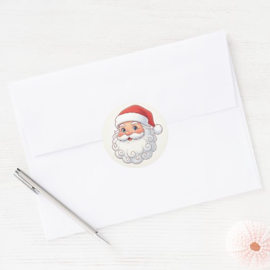 Christmas Santa Sticker  (Enveloppe)