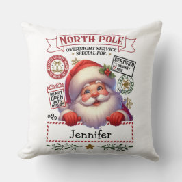 Christmas Santa Throw Pillow Kussen