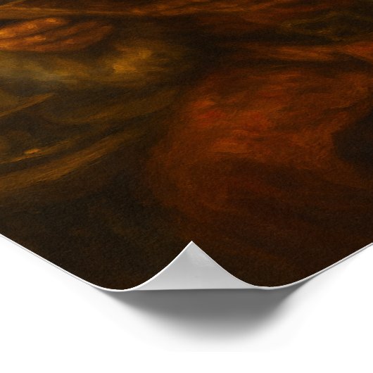 Christmas Santa Warm Candle light Poster Paper (Coin)