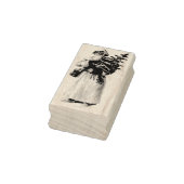  "CHRISTMAS SANTA" WOOD ART STAMP 	RUBBERSTEMPEL (Stempel)