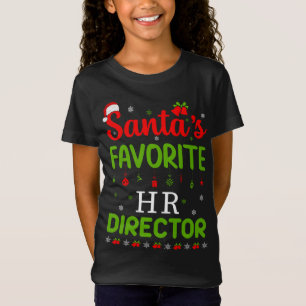 Christmas Santa's favoriete HR-regisseur Schattige T-shirt