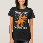 Christmas Saurus Rex Gingerbread Man Cookie Trex B T-shirt (Voorkant)