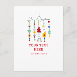 Christmas Scandi Minimalistische eenvoudige vakant Briefkaart