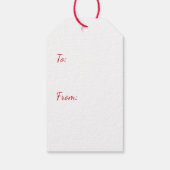 Christmas Schnauzer Dogs Cadeaulabel (Achterkant)