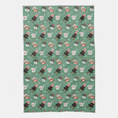 Christmas Schnauzer Dogs Theedoek (Verticaal)