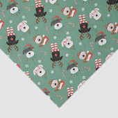 Christmas Schnauzer Dogs Tissuepapier (Detail)