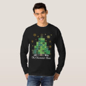 Christmas Science Chemist Tree Periodic Table Xmas T-shirt (Voorkant volledig)