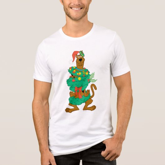 Christmas Scooby Tri-Blend Shirt (Voorkant)