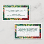 CHRISTMAS-scripts Specialized Evangelistic Visitekaartje (Voorkant / Achterkant)