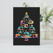 Christmas Sewing Machine Xmas Tree Quilter Lover Bedankkaart (Staand voorkant)