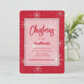 Christmas Shadowbox Silver Invitation (Debout devant)